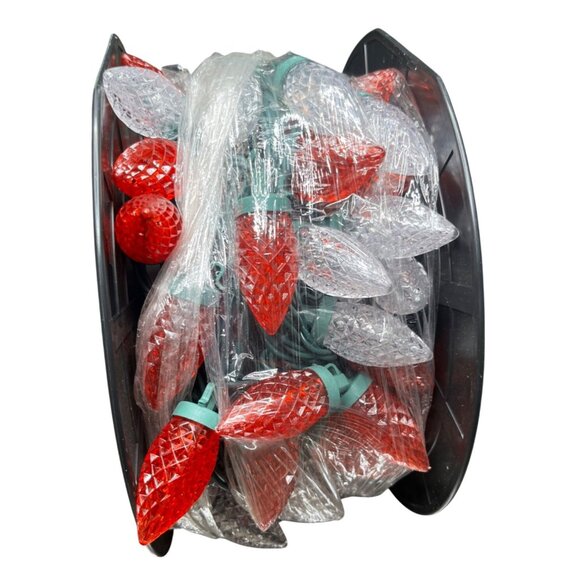 Holiday‎ Time 100 Warm White & Red Super Bright C9 LED Lights Indoor/Outdoor - Picture 3 of 6